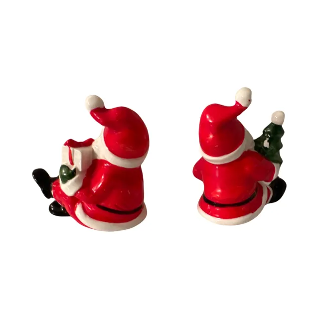 Napco Ceramic Sitting Santa Set