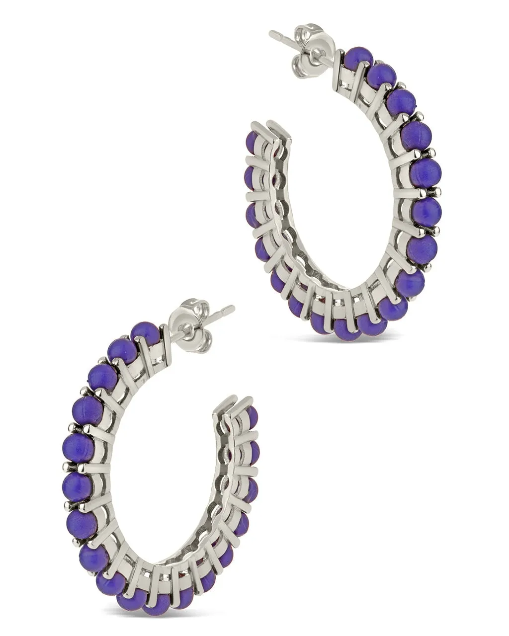 Noella Beaded Hoop Earrings