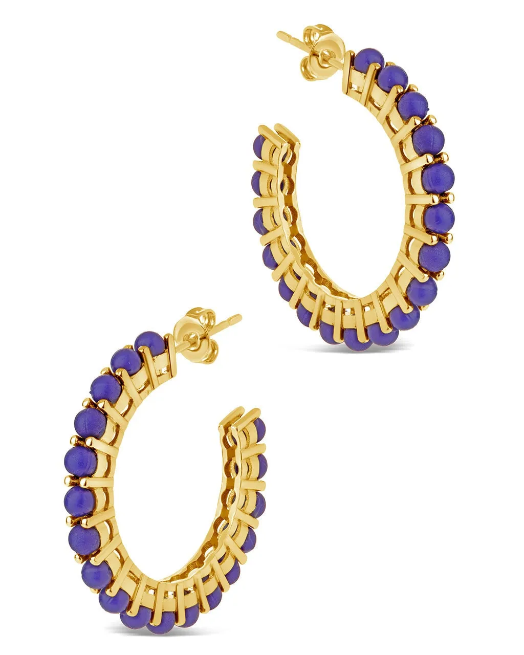 Noella Beaded Hoop Earrings