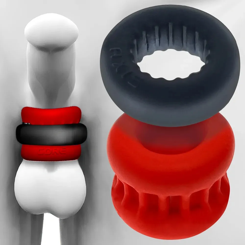 Oxballs Ultracore Core Ballstretcher with Axis Ring - Red Ice