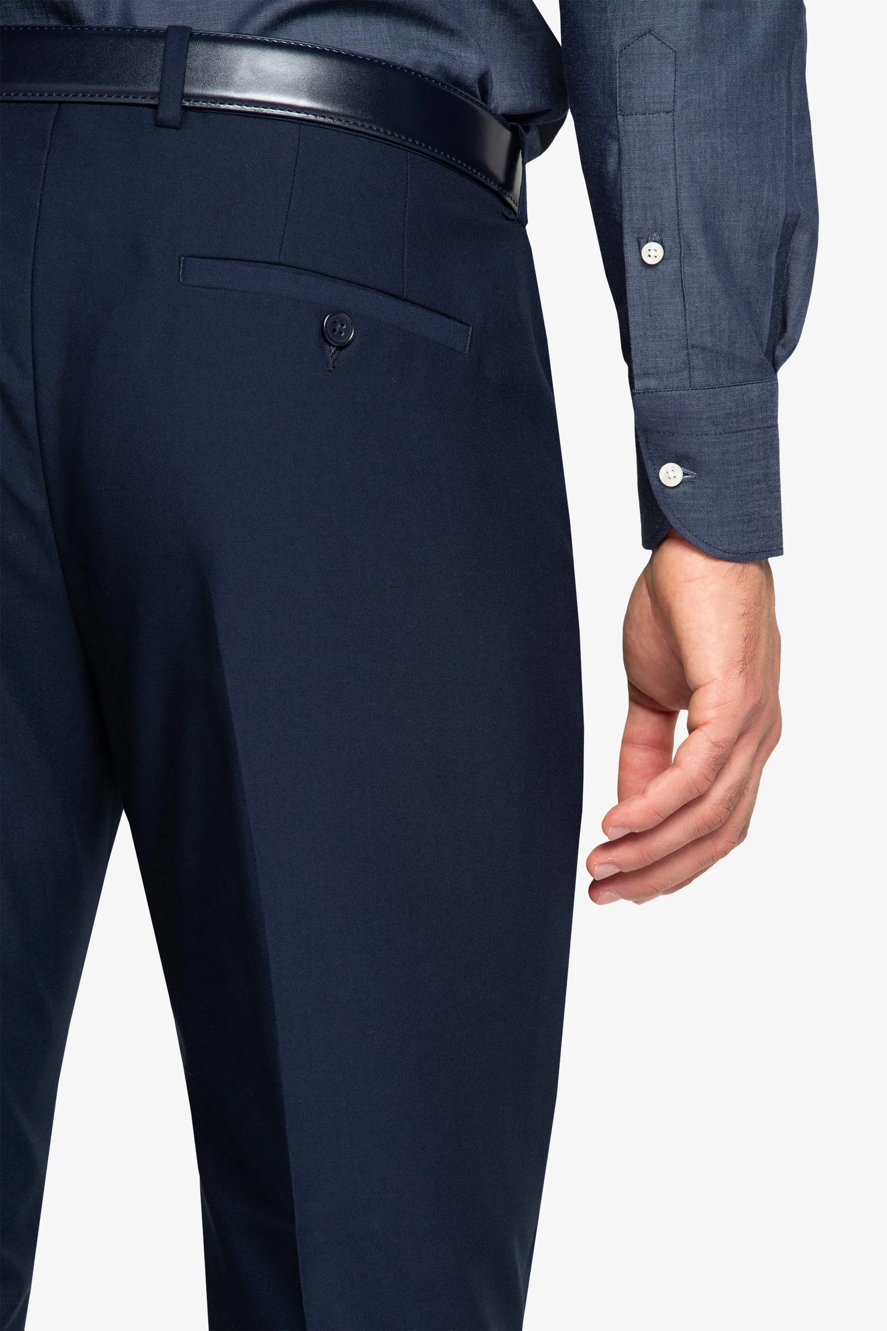 Pantalone da abito classico four seasons navy