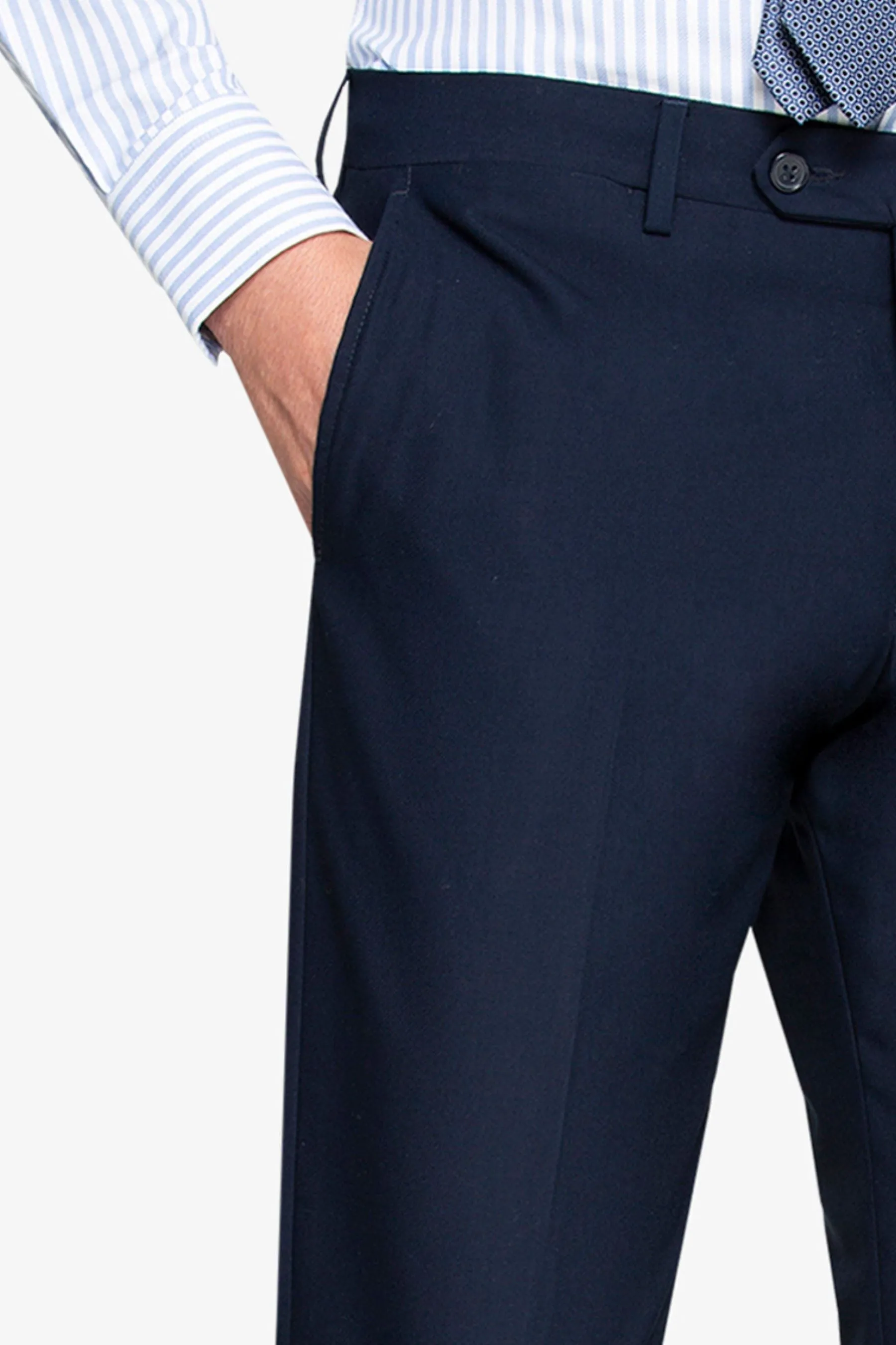 Pantalone da abito classico navy