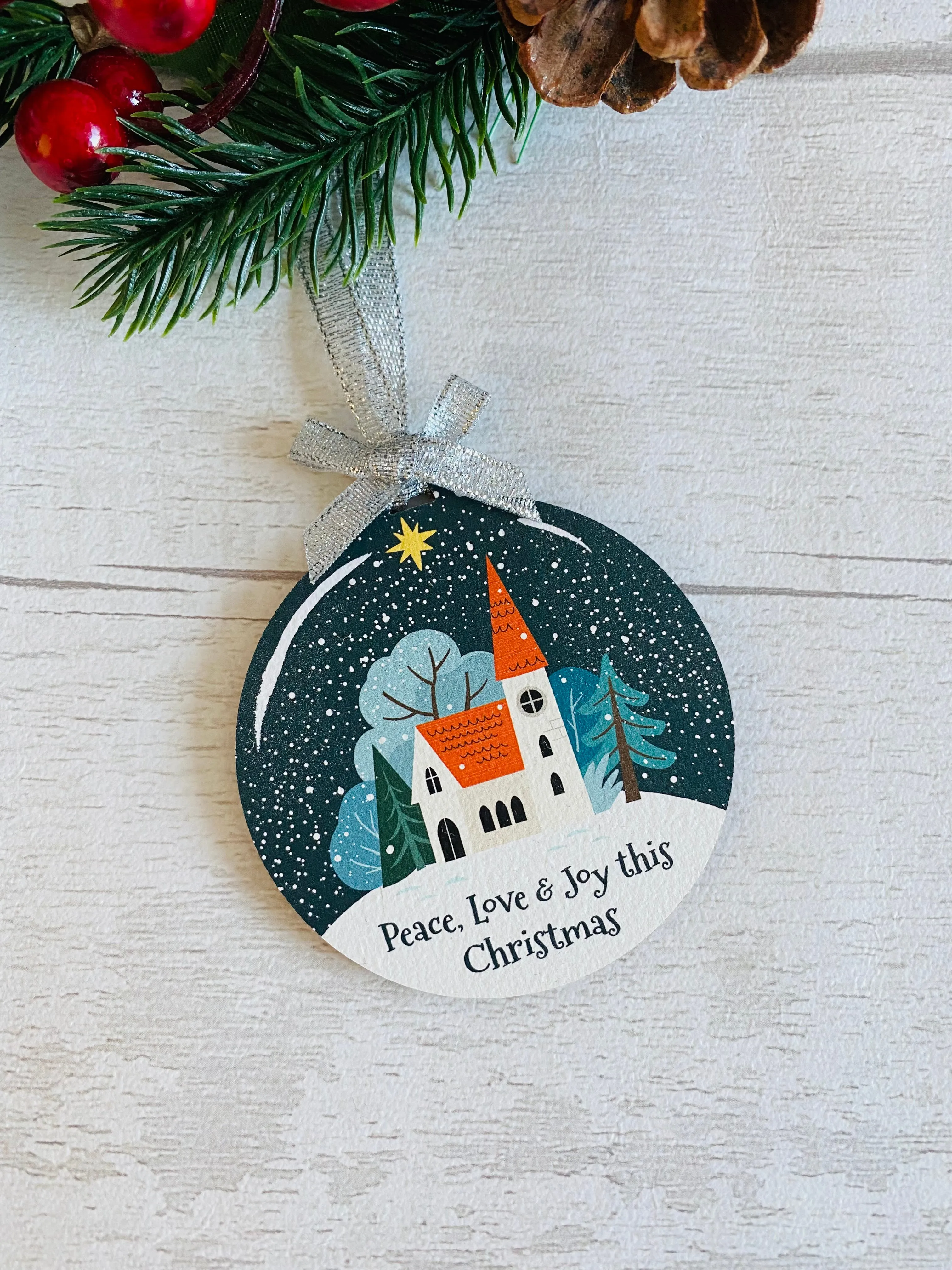 Peace, Love & Joy This Christmas Tree Decoration