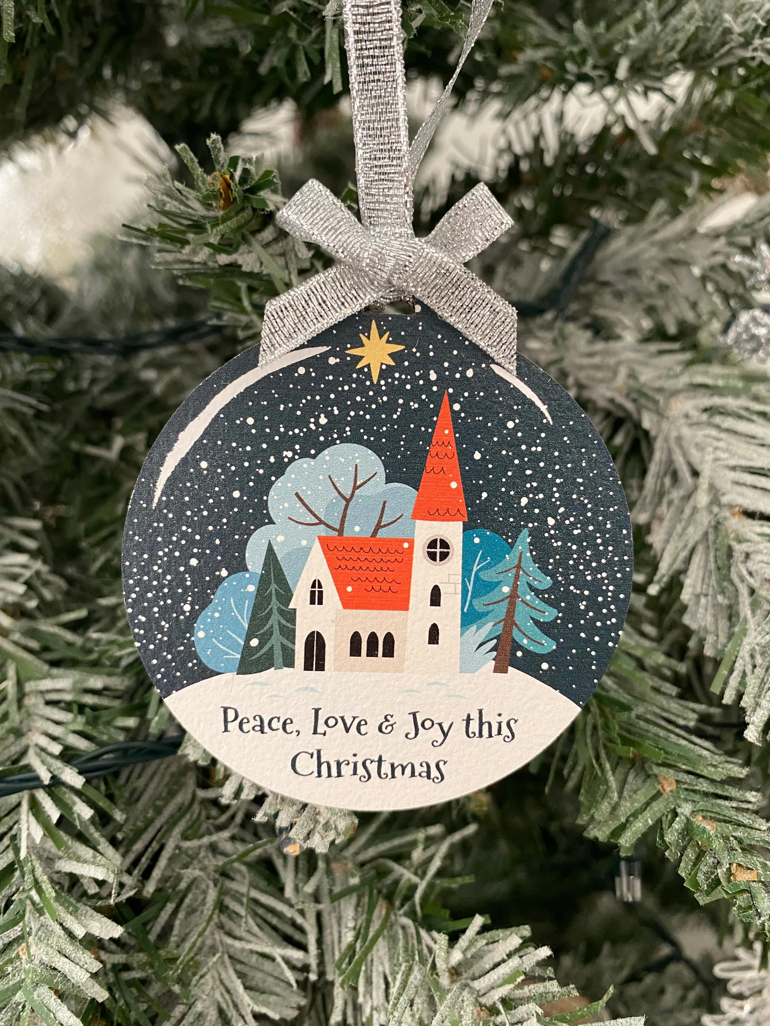 Peace, Love & Joy This Christmas Tree Decoration