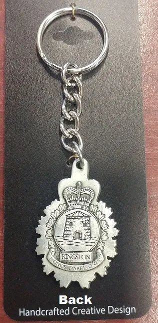 Pewter Keychain - C&E/CFB Kingston Crest