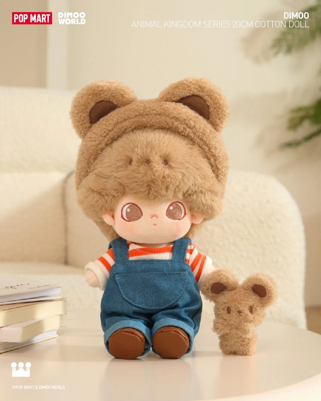 POP MART DIMOO Animal Kingdom Series-20cm Cotton Doll