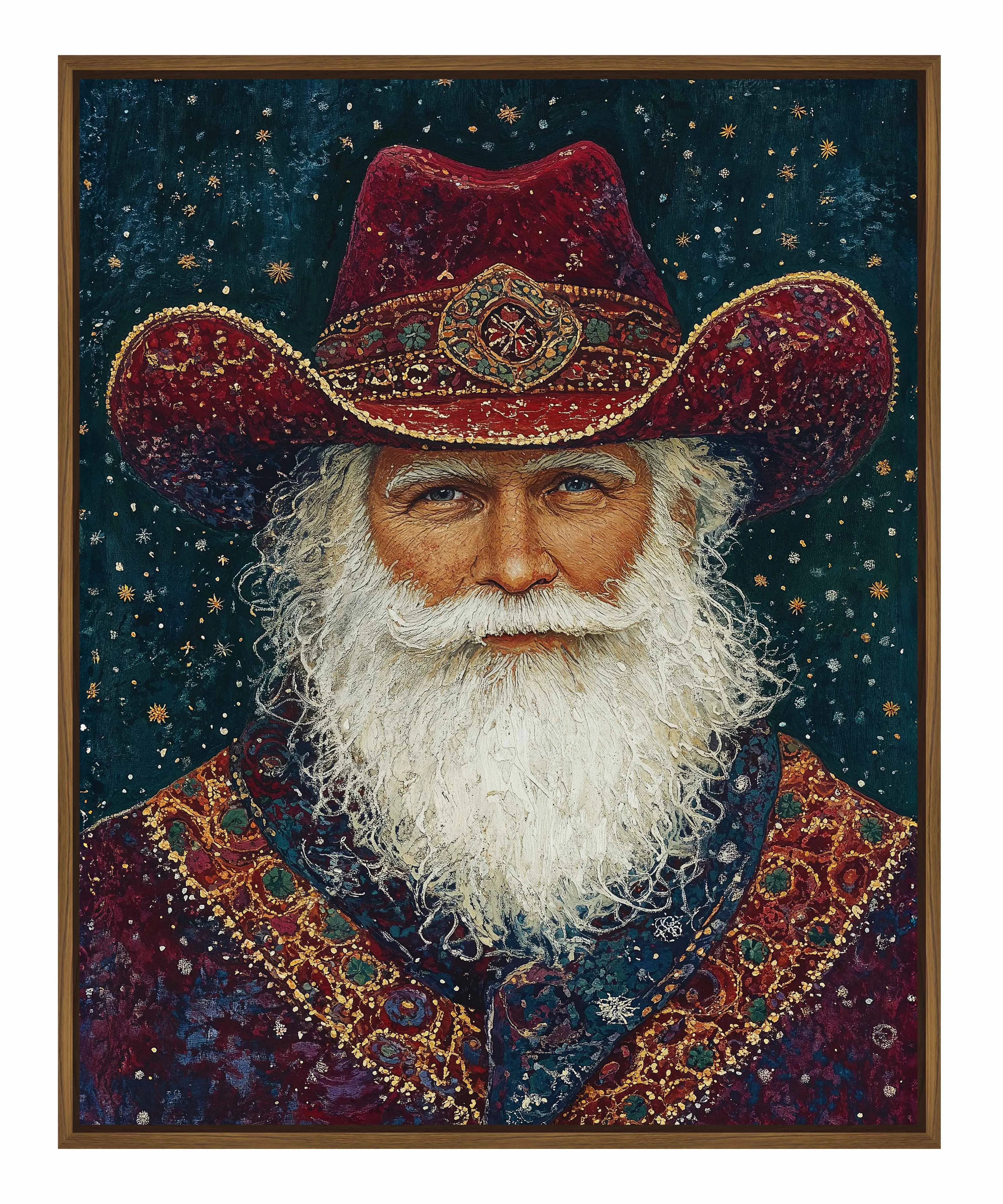 Portrait of Mr. Claus - Gallery Wrapped Canvas