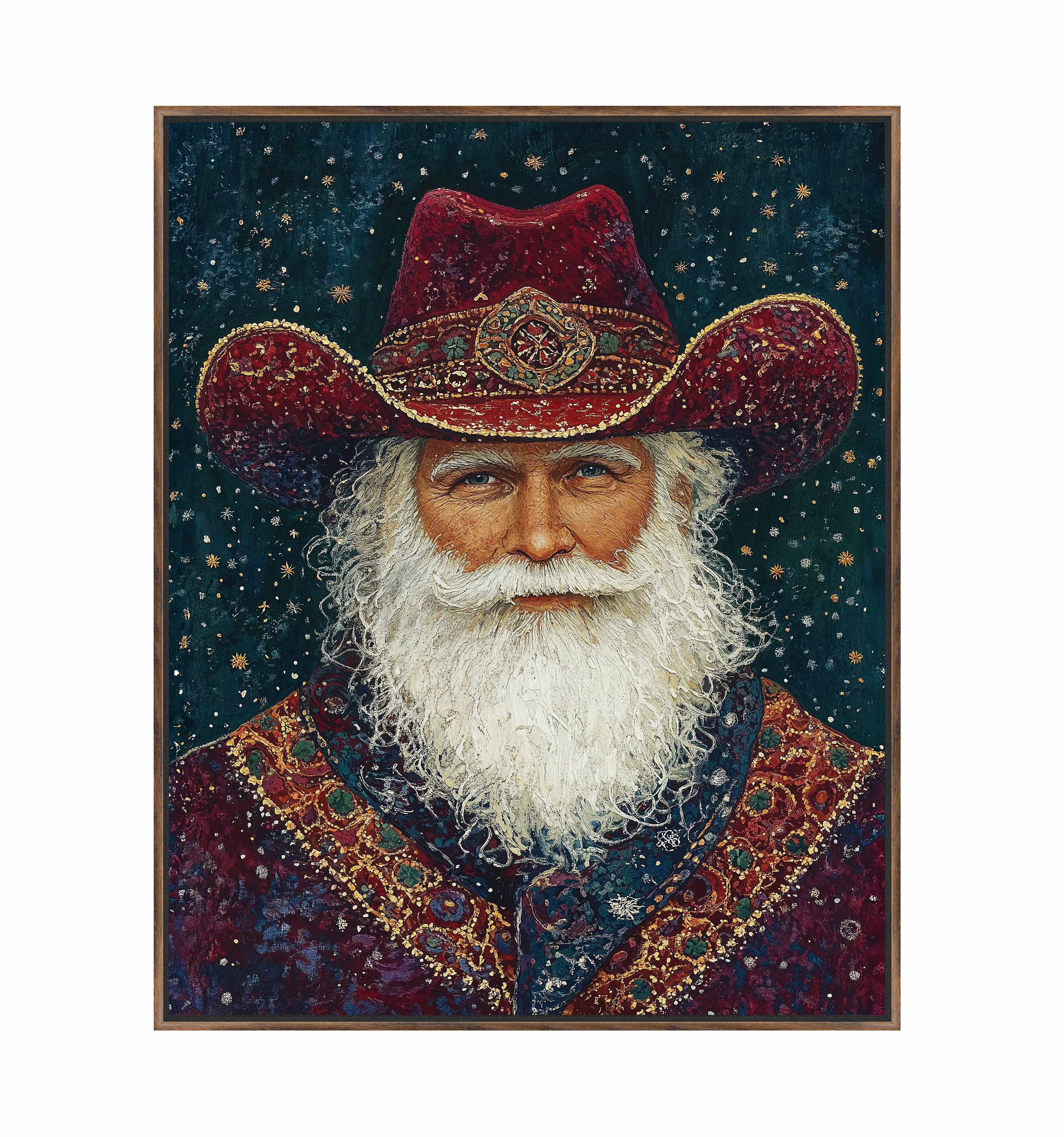 Portrait of Mr. Claus - Gallery Wrapped Canvas