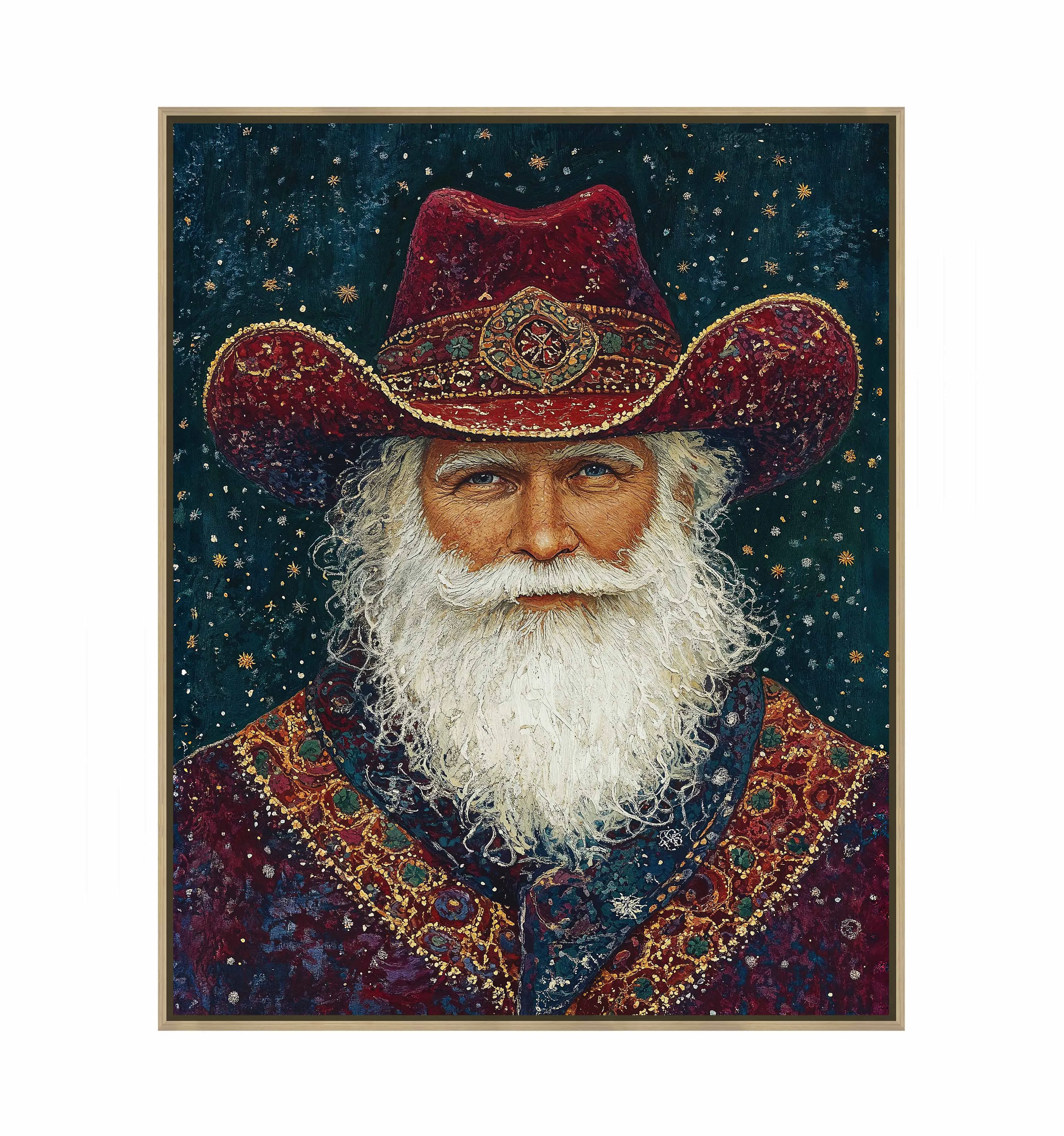 Portrait of Mr. Claus - Gallery Wrapped Canvas