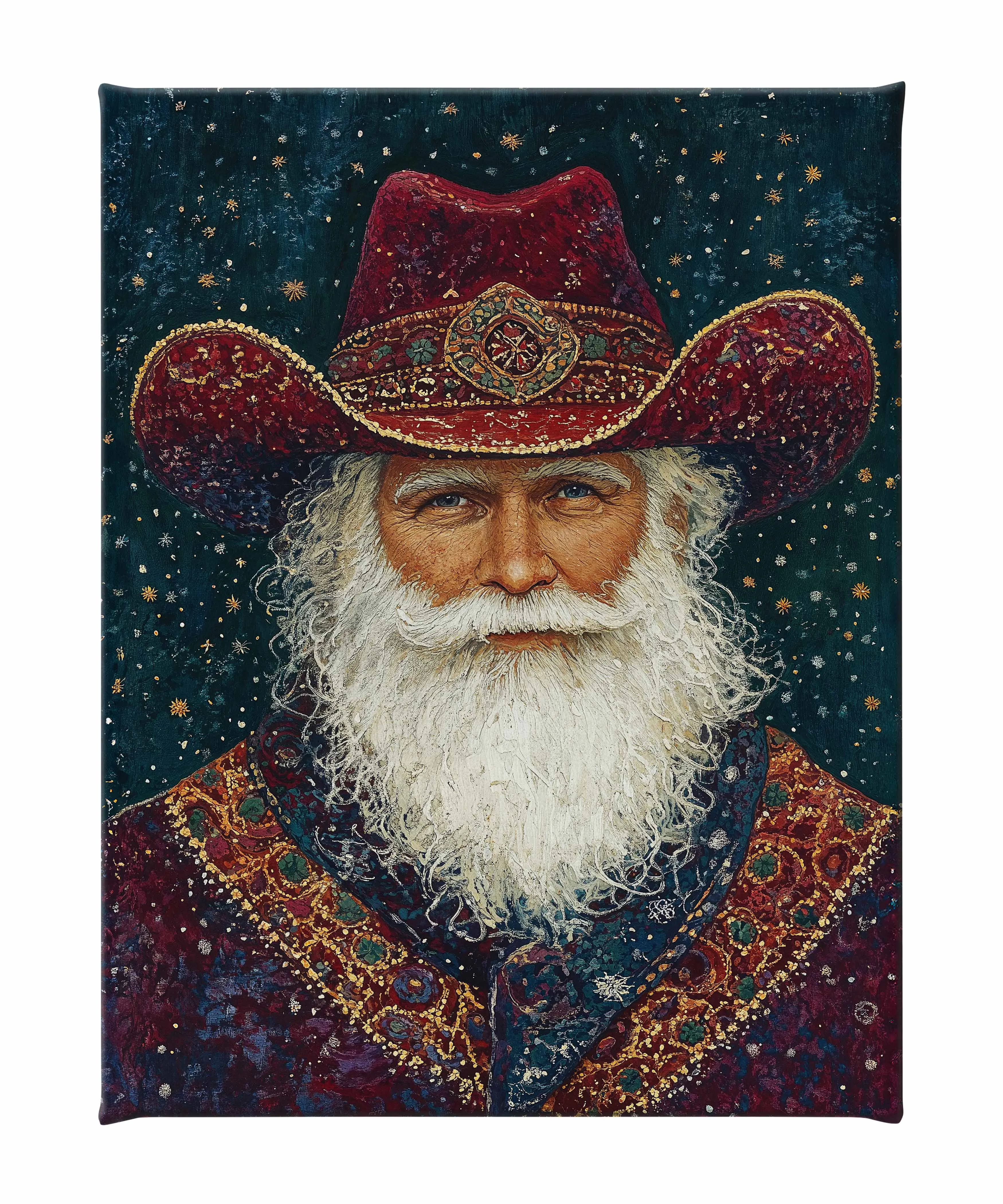 Portrait of Mr. Claus - Gallery Wrapped Canvas