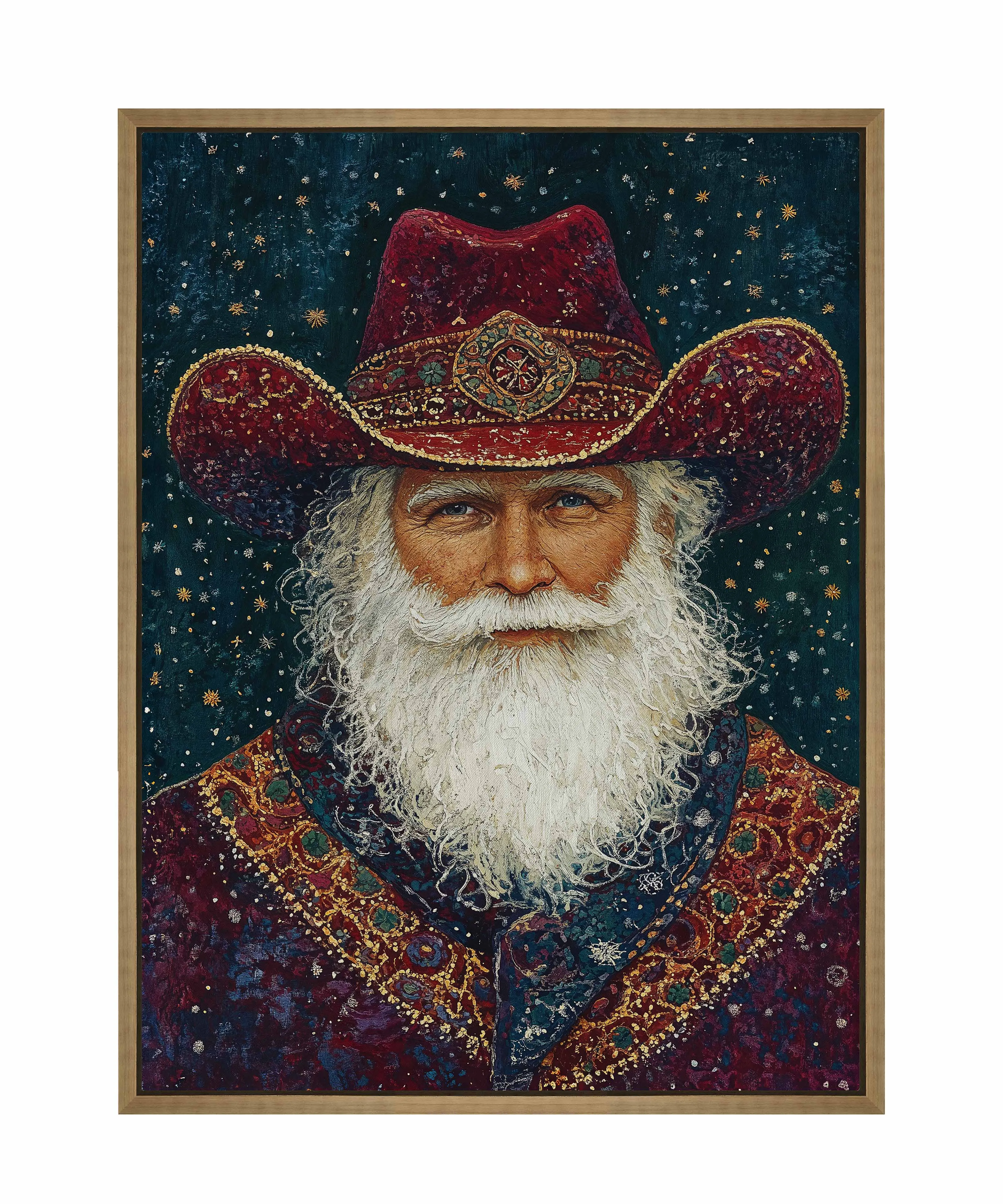 Portrait of Mr. Claus - Gallery Wrapped Canvas