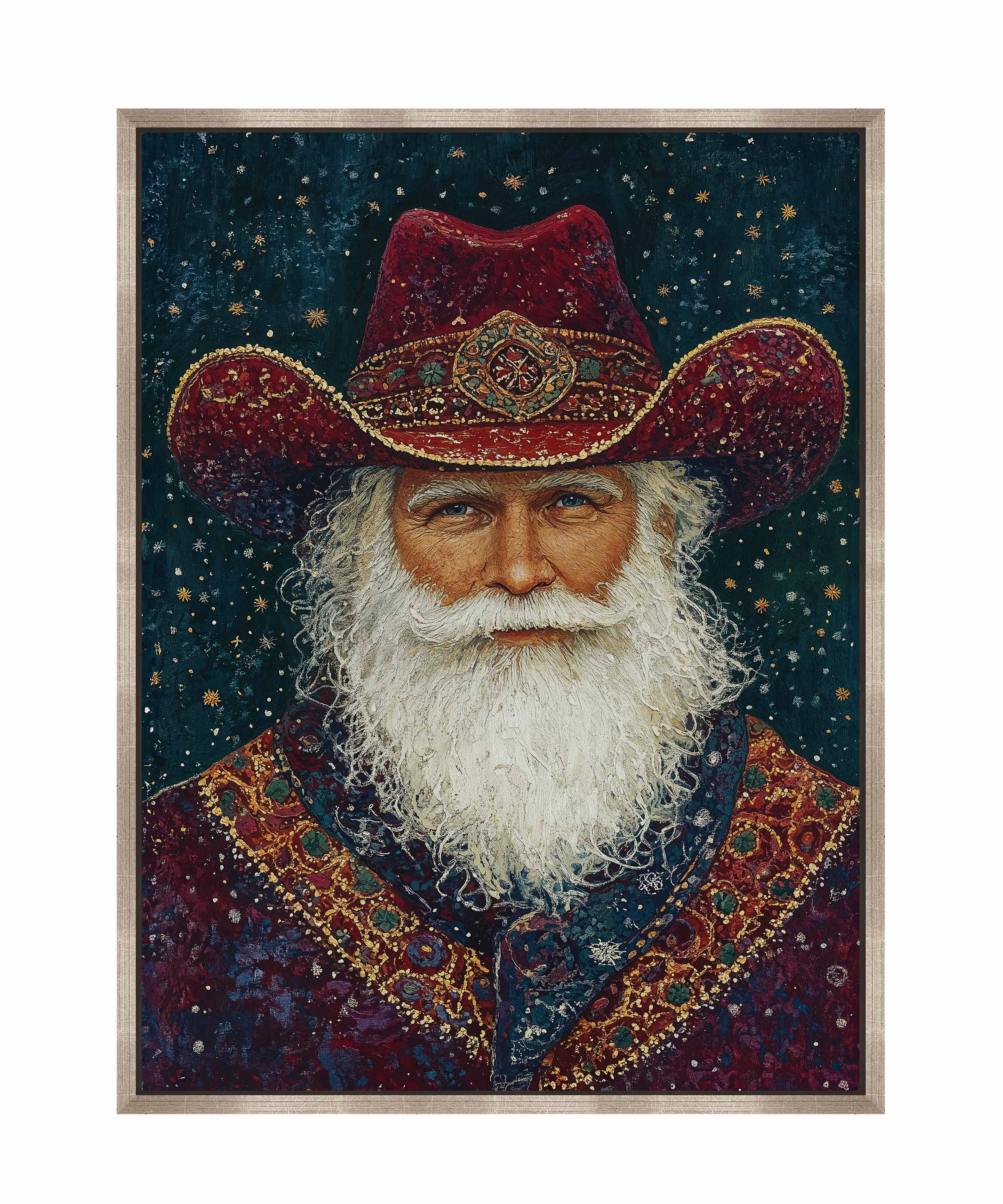 Portrait of Mr. Claus - Gallery Wrapped Canvas