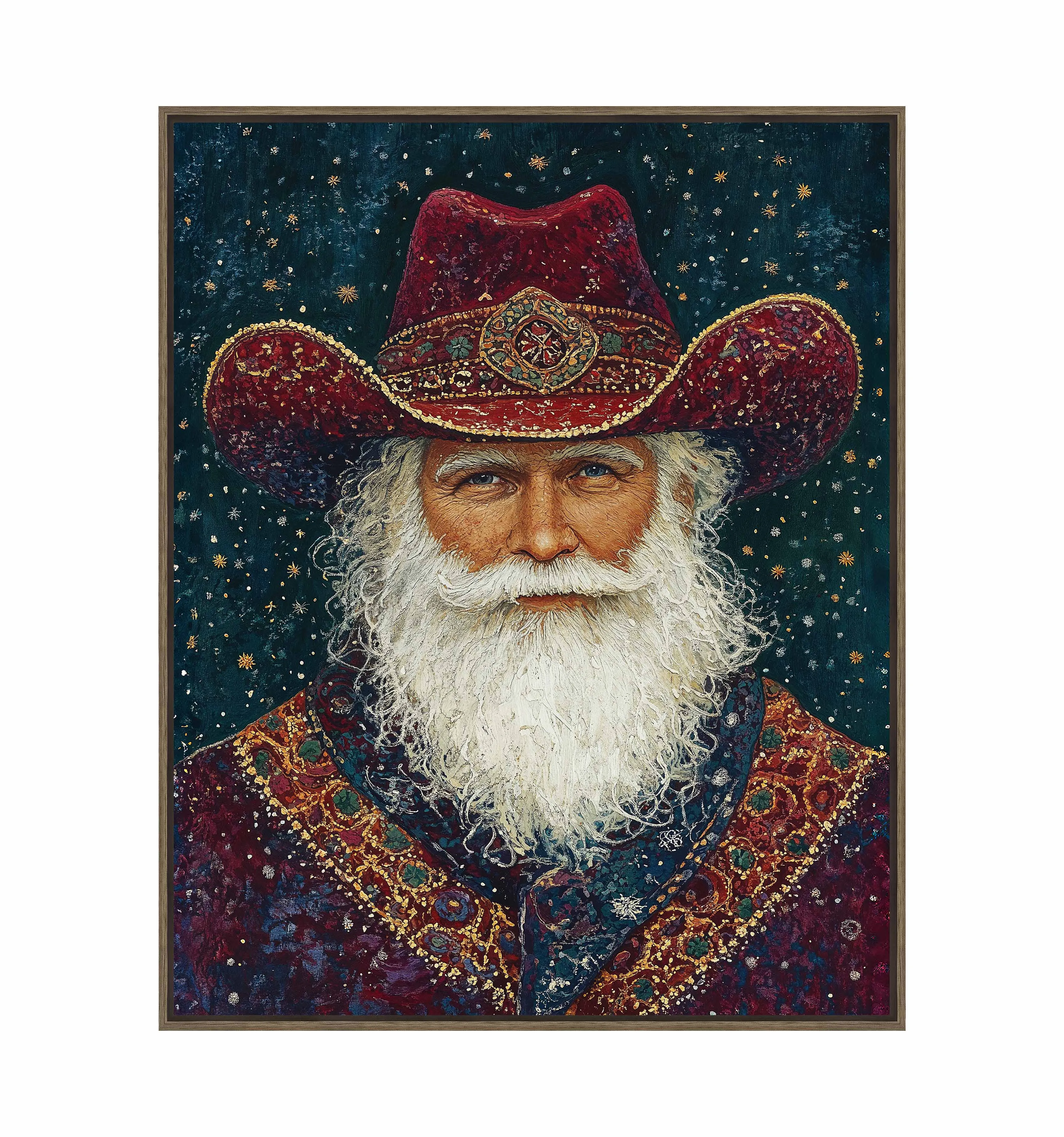 Portrait of Mr. Claus - Gallery Wrapped Canvas