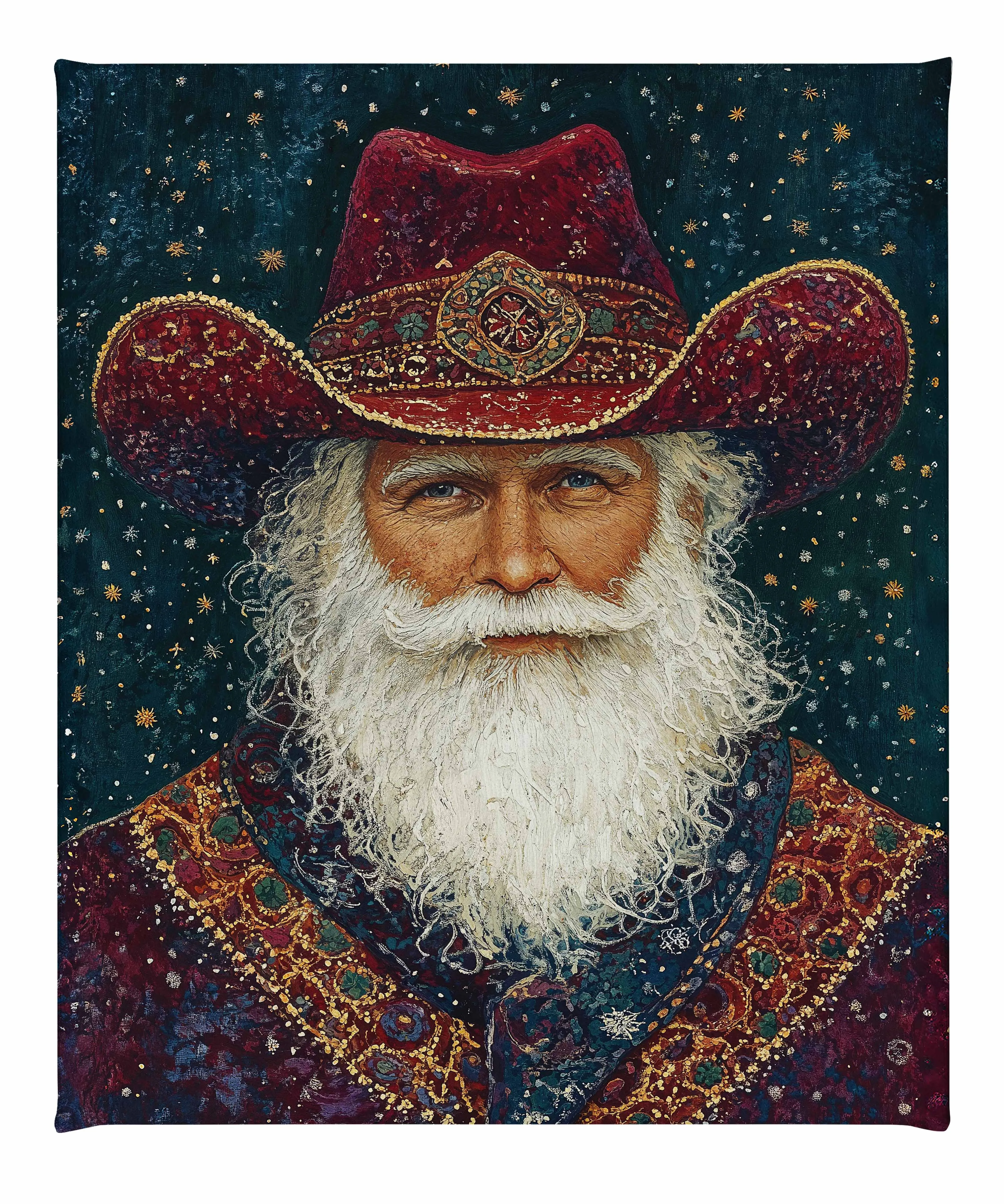 Portrait of Mr. Claus - Gallery Wrapped Canvas