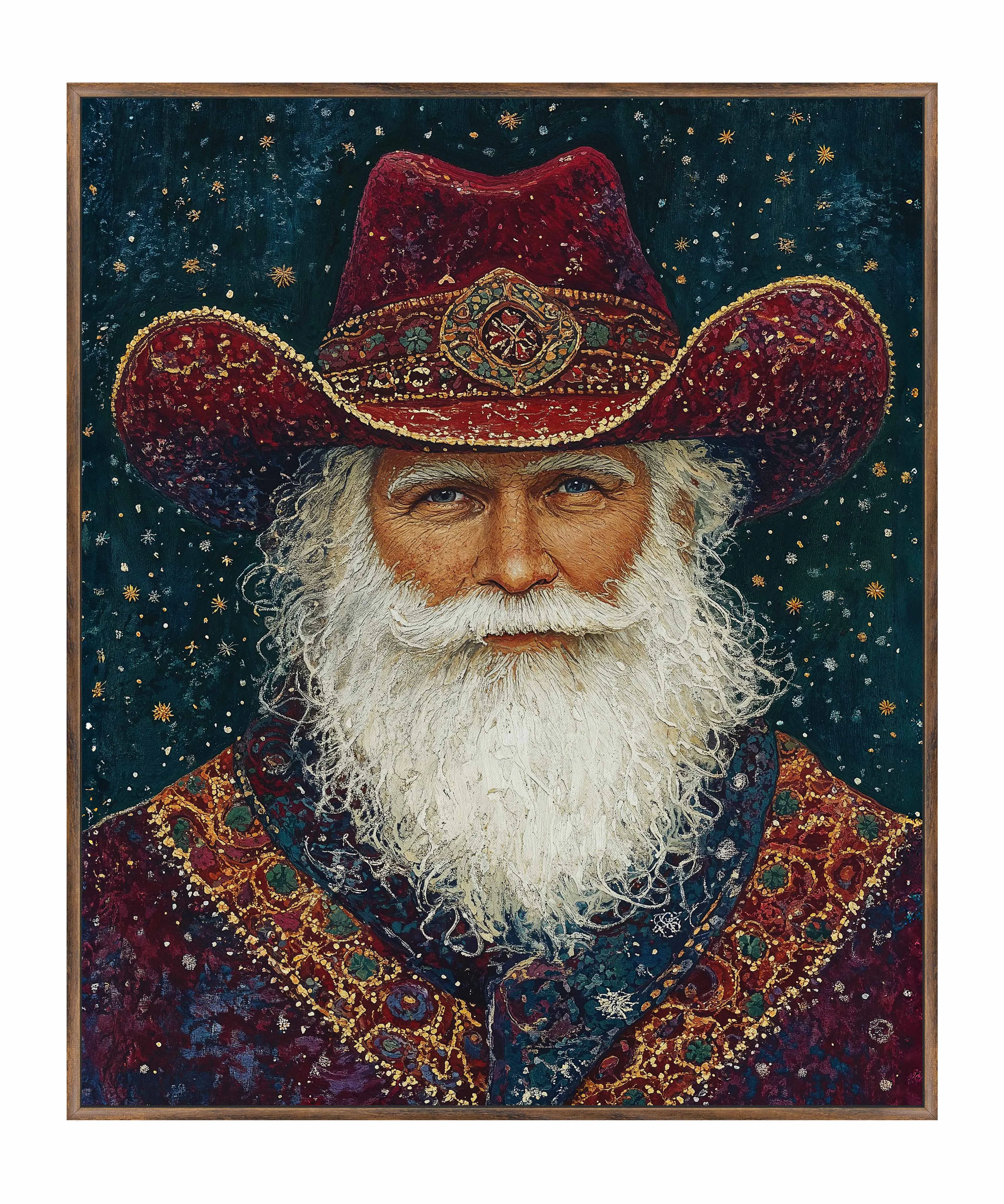 Portrait of Mr. Claus - Gallery Wrapped Canvas