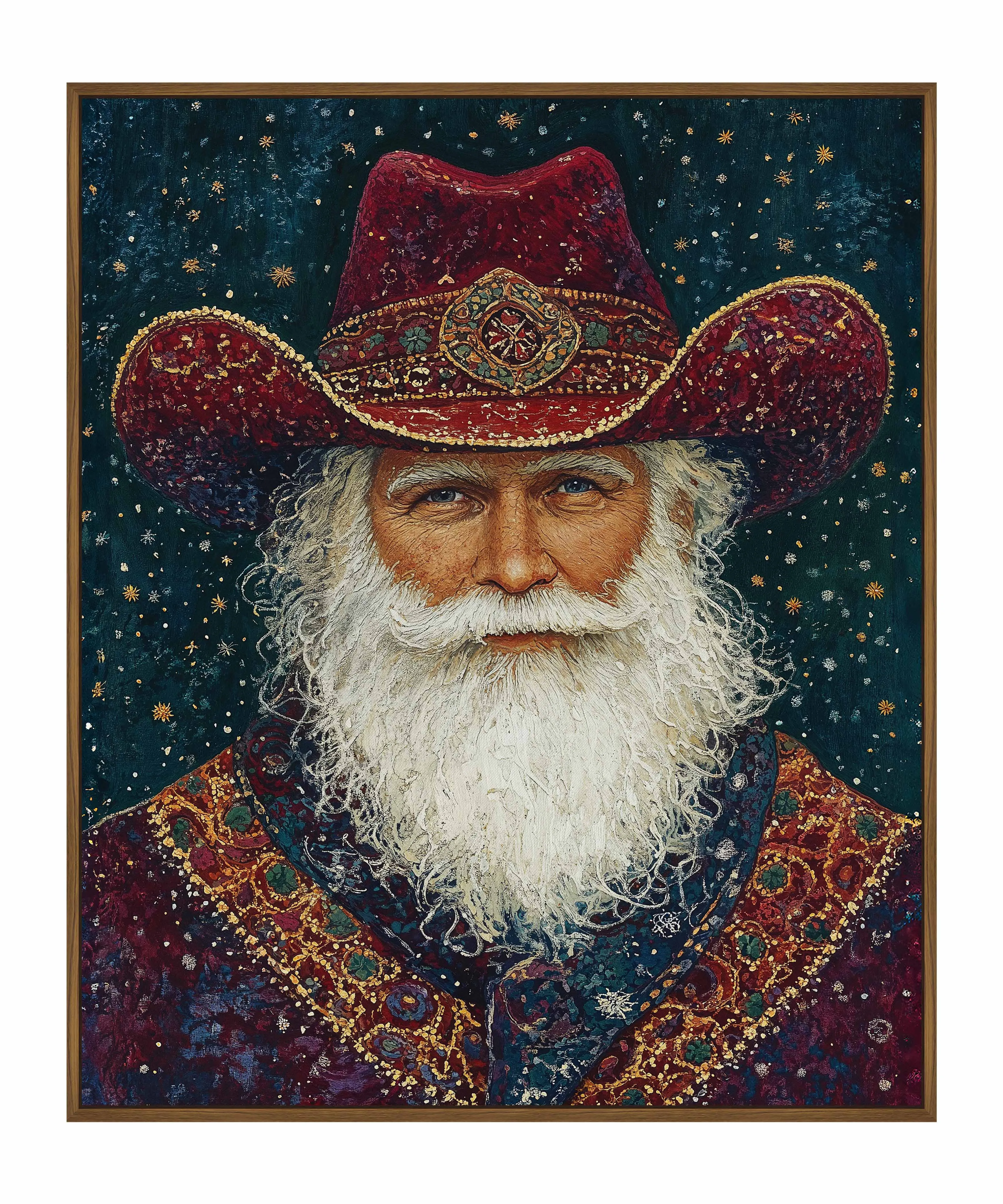 Portrait of Mr. Claus - Gallery Wrapped Canvas