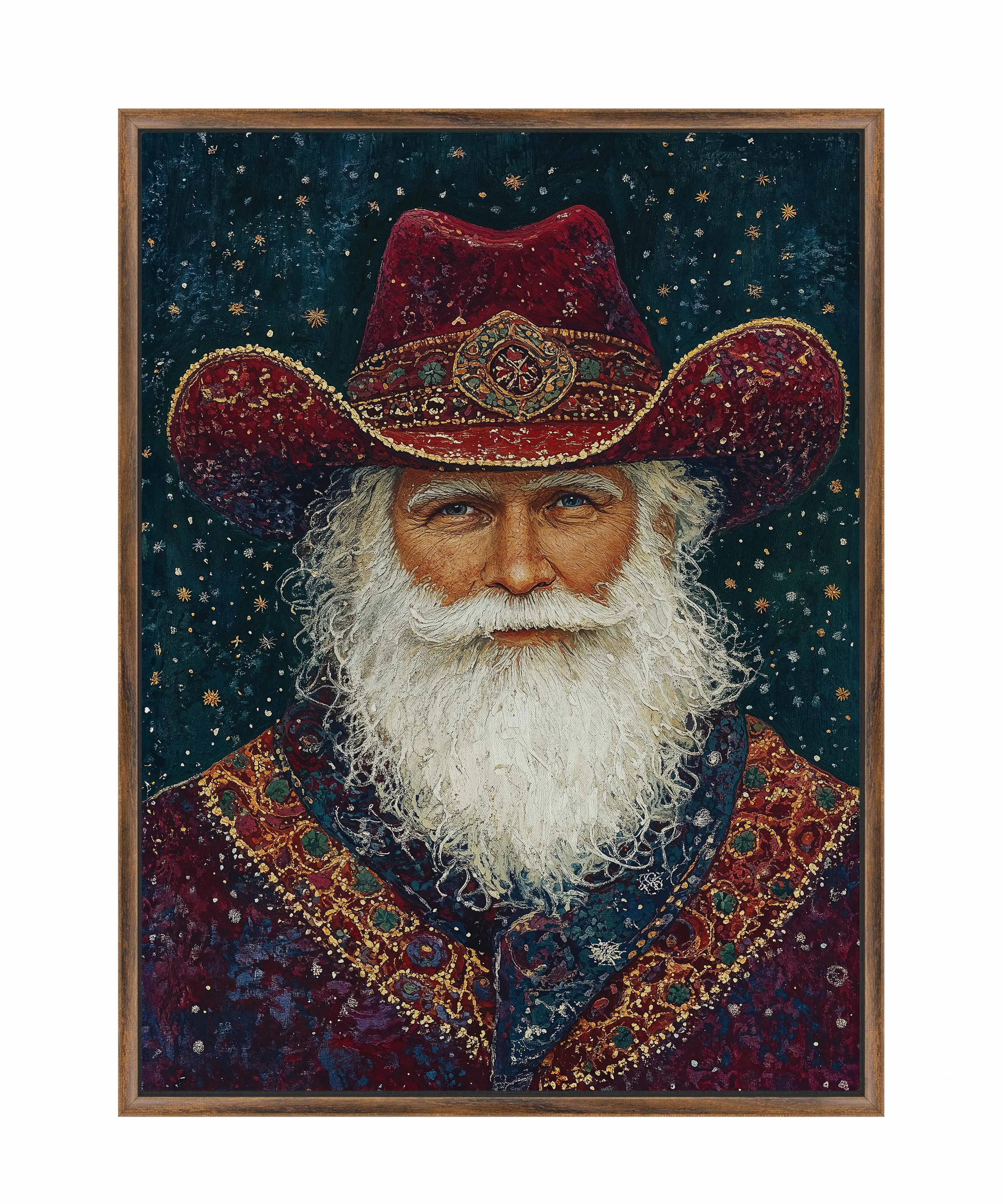 Portrait of Mr. Claus - Gallery Wrapped Canvas