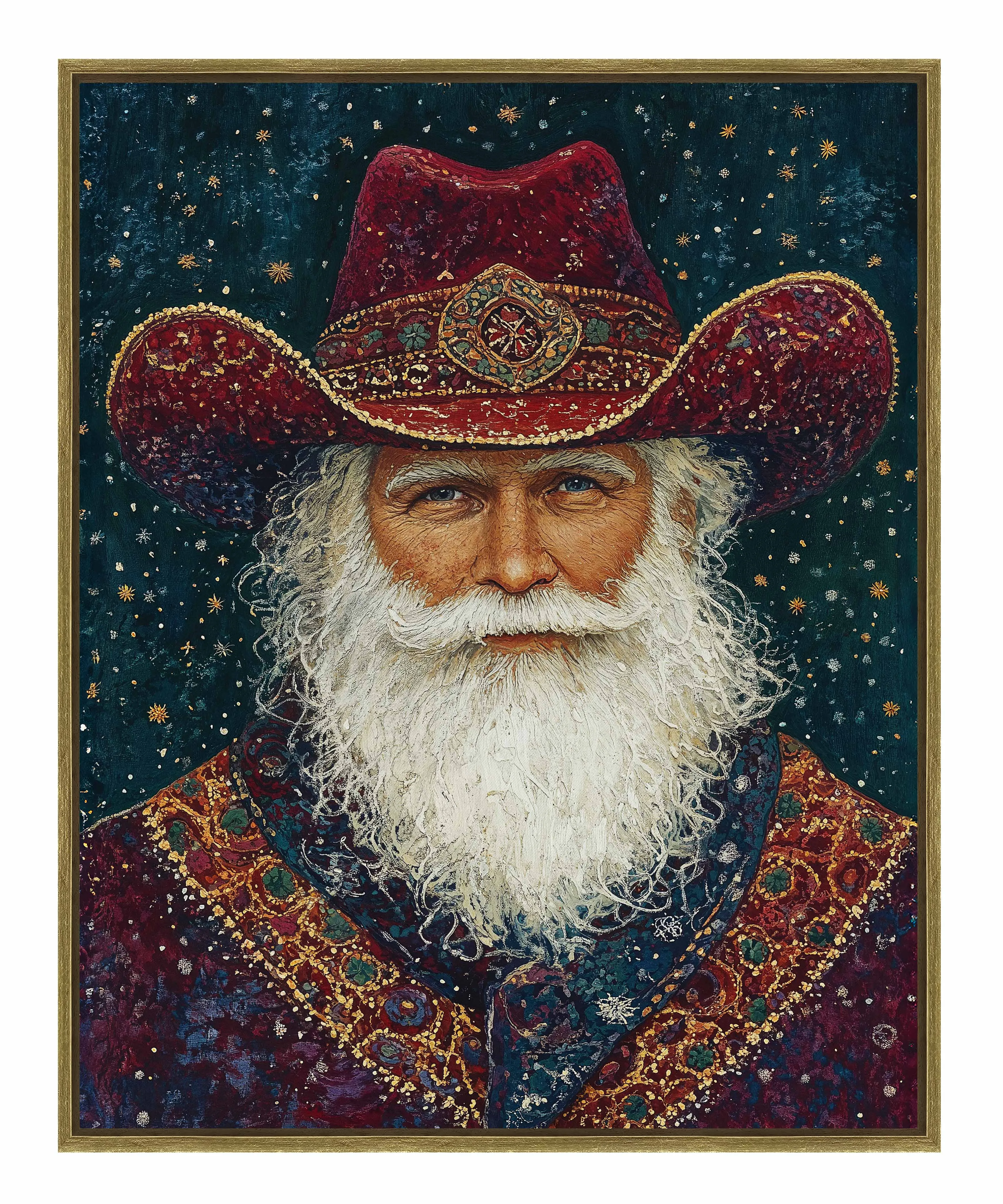 Portrait of Mr. Claus - Gallery Wrapped Canvas