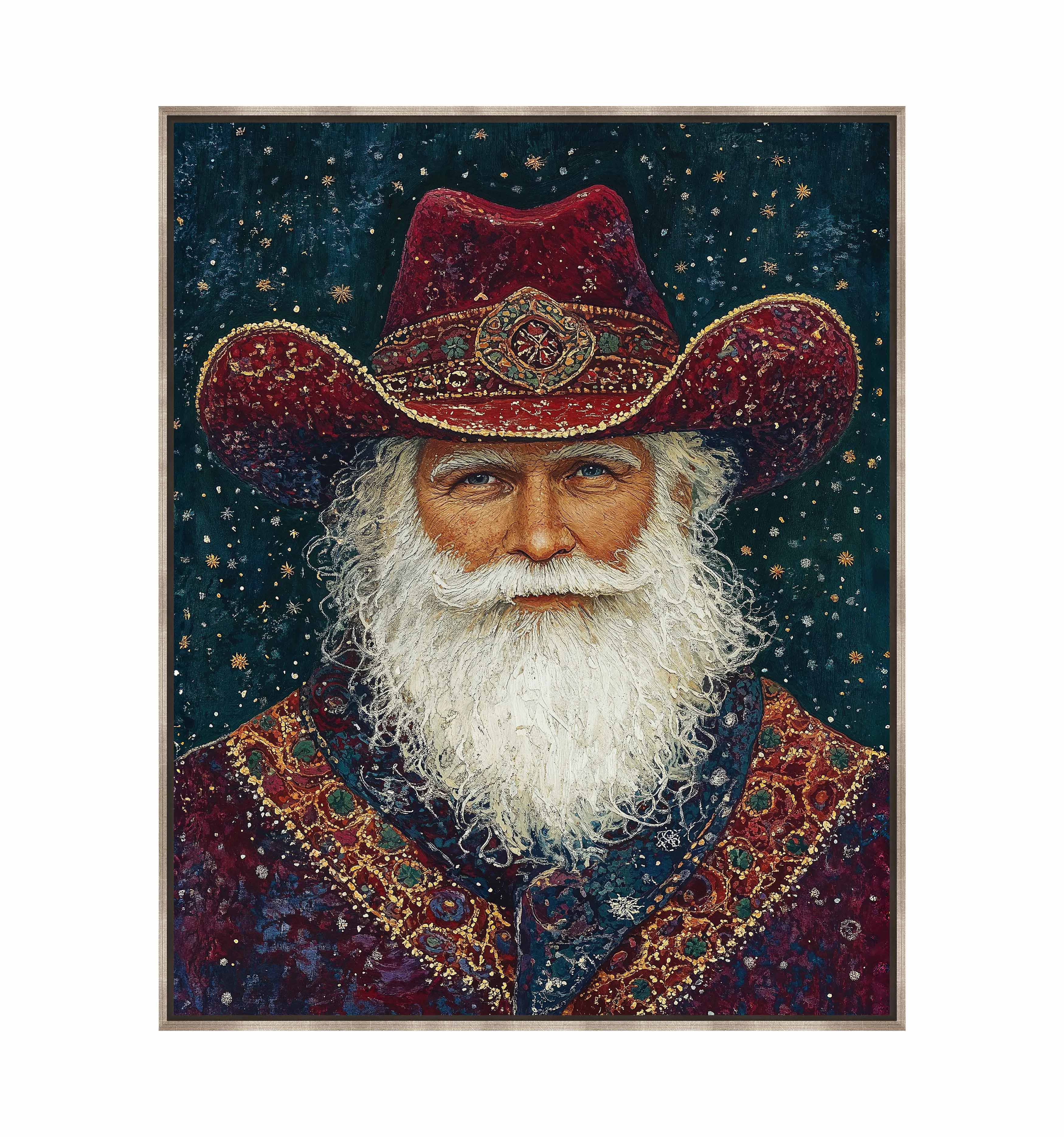 Portrait of Mr. Claus - Gallery Wrapped Canvas