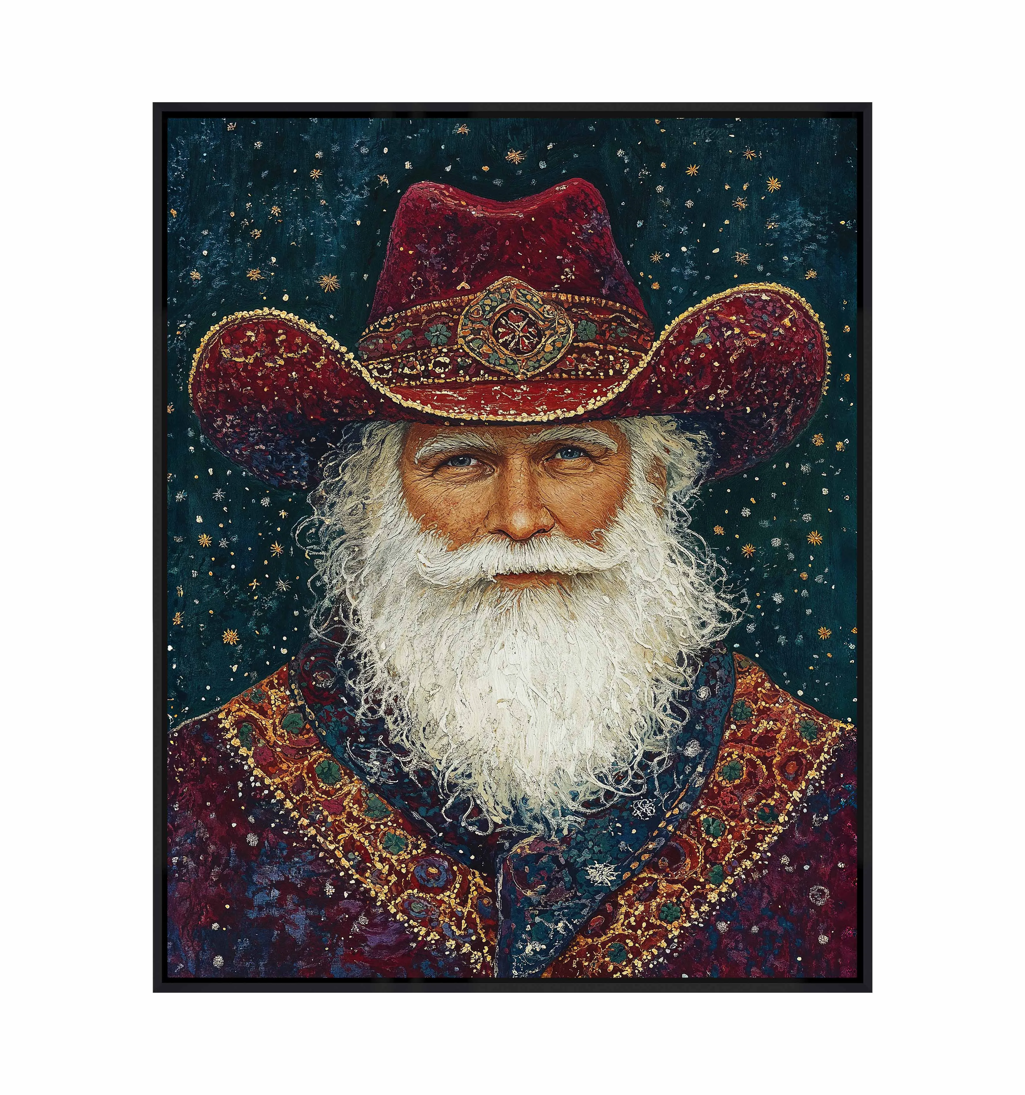 Portrait of Mr. Claus - Gallery Wrapped Canvas