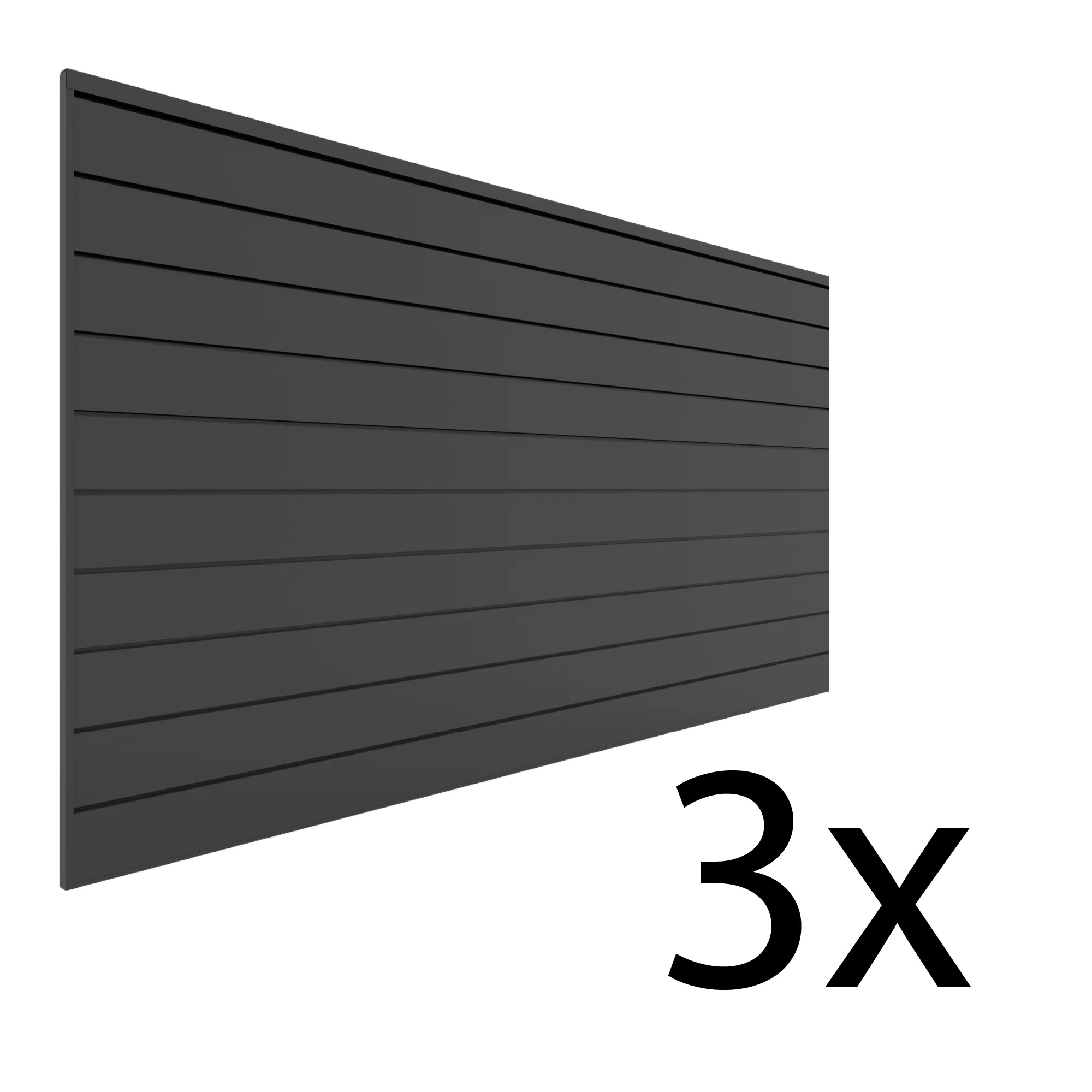 Proslat 8 ft. x 4 ft. PVC Slatwall - 3 pack 96 sq ft