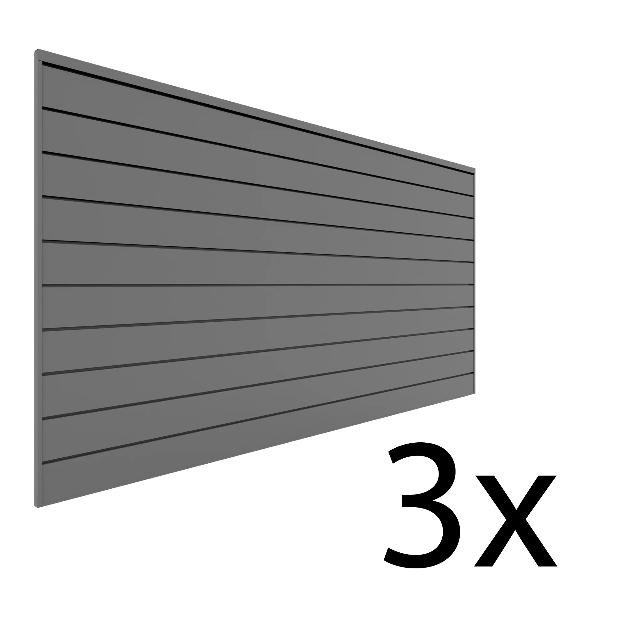 Proslat 8 ft. x 4 ft. PVC Slatwall - 3 pack 96 sq ft