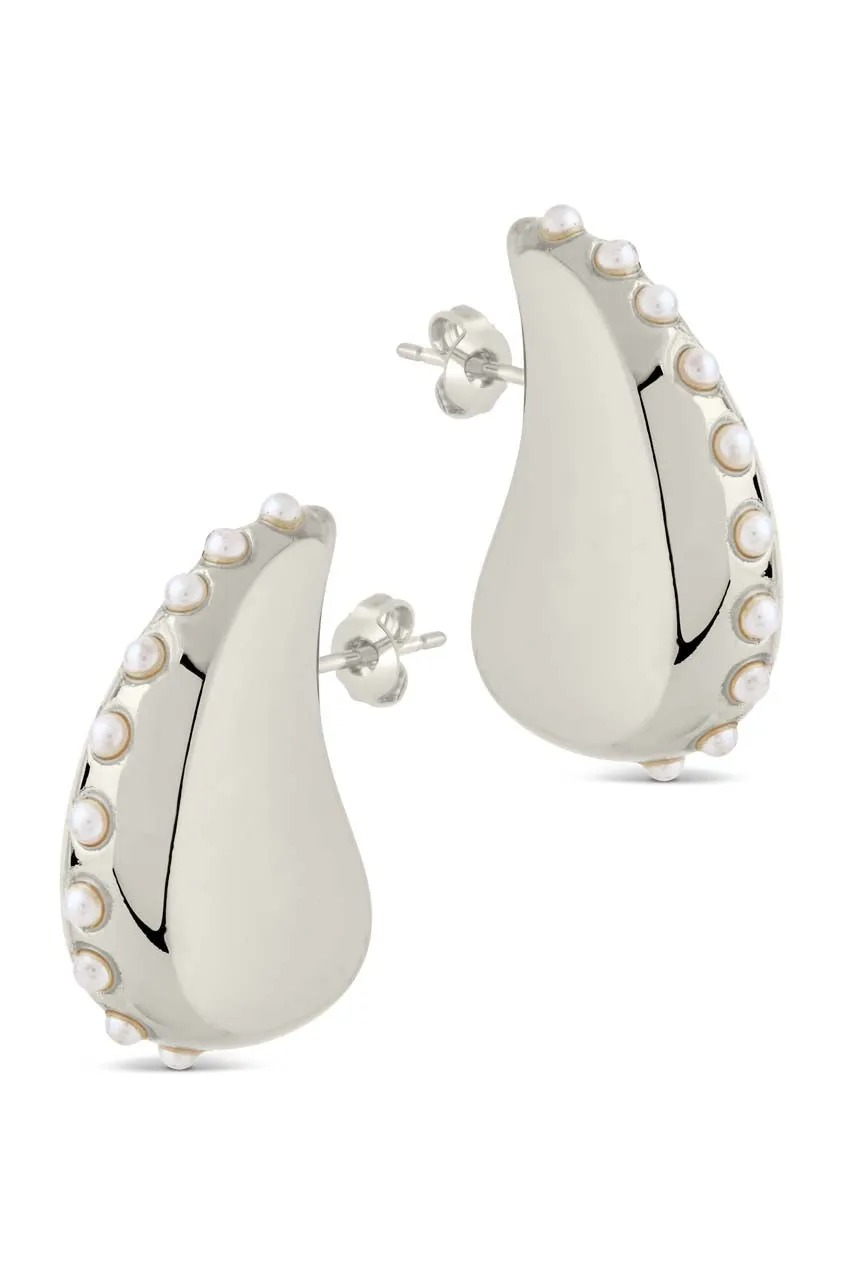 Raze Pearl Studded Drop Studs