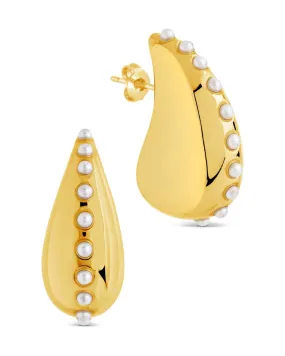 Raze Pearl Studded Drop Studs