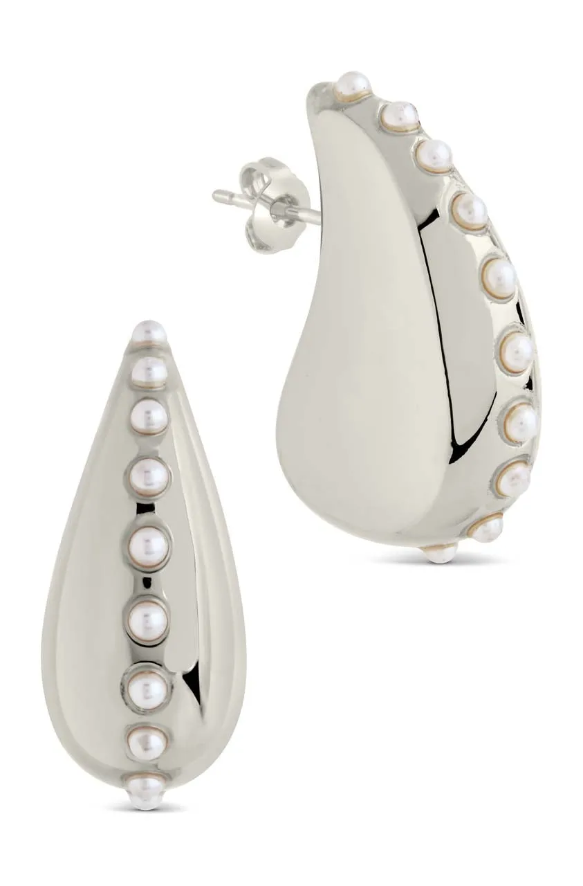 Raze Pearl Studded Drop Studs