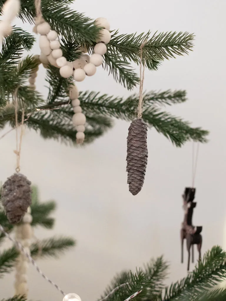 Resin Pinecone Ornaments