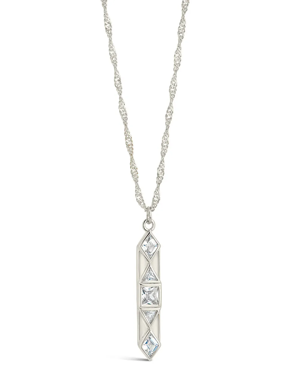 Romilly CZ Drop Pendant Necklace