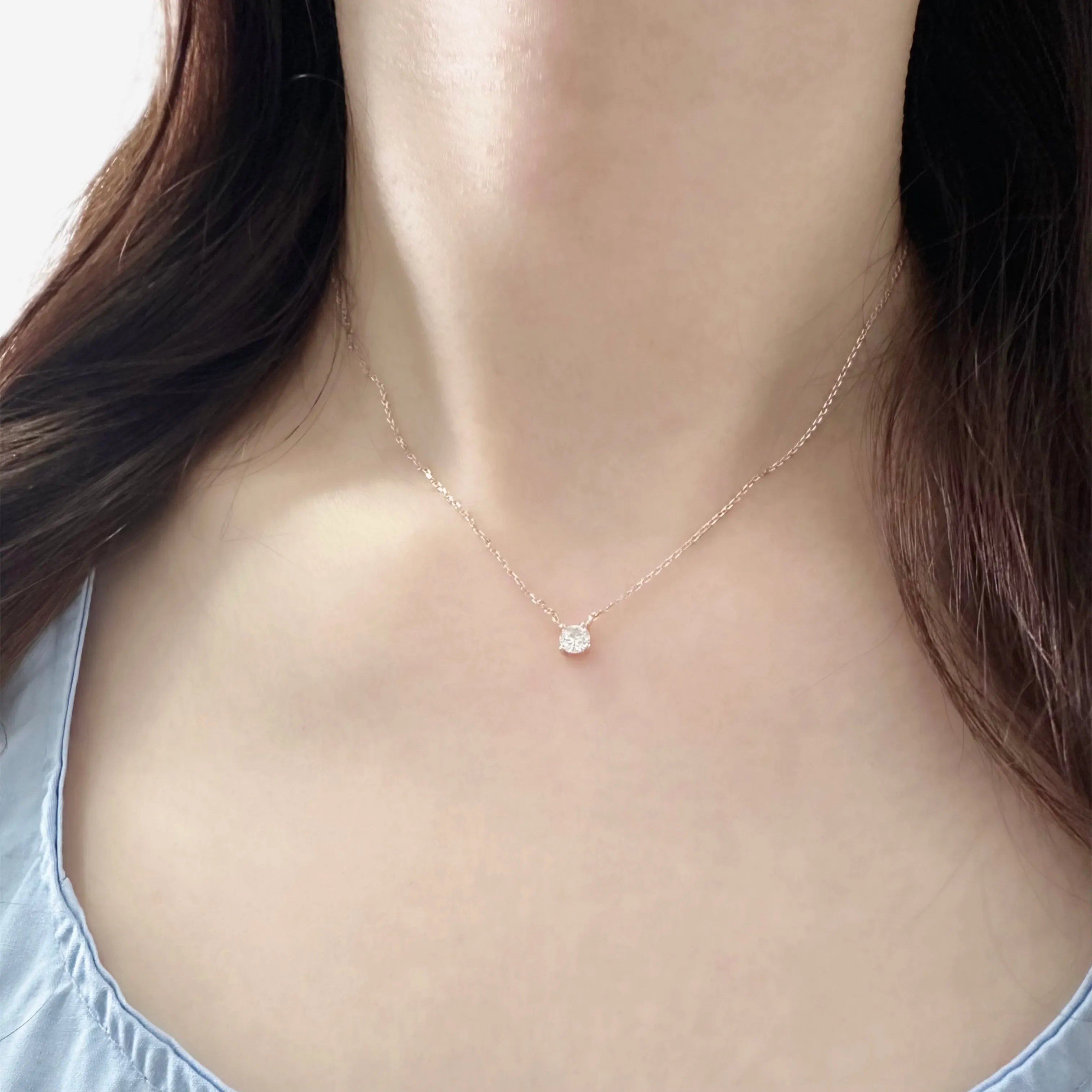 Rose Gold My Tiny Diamond Necklace