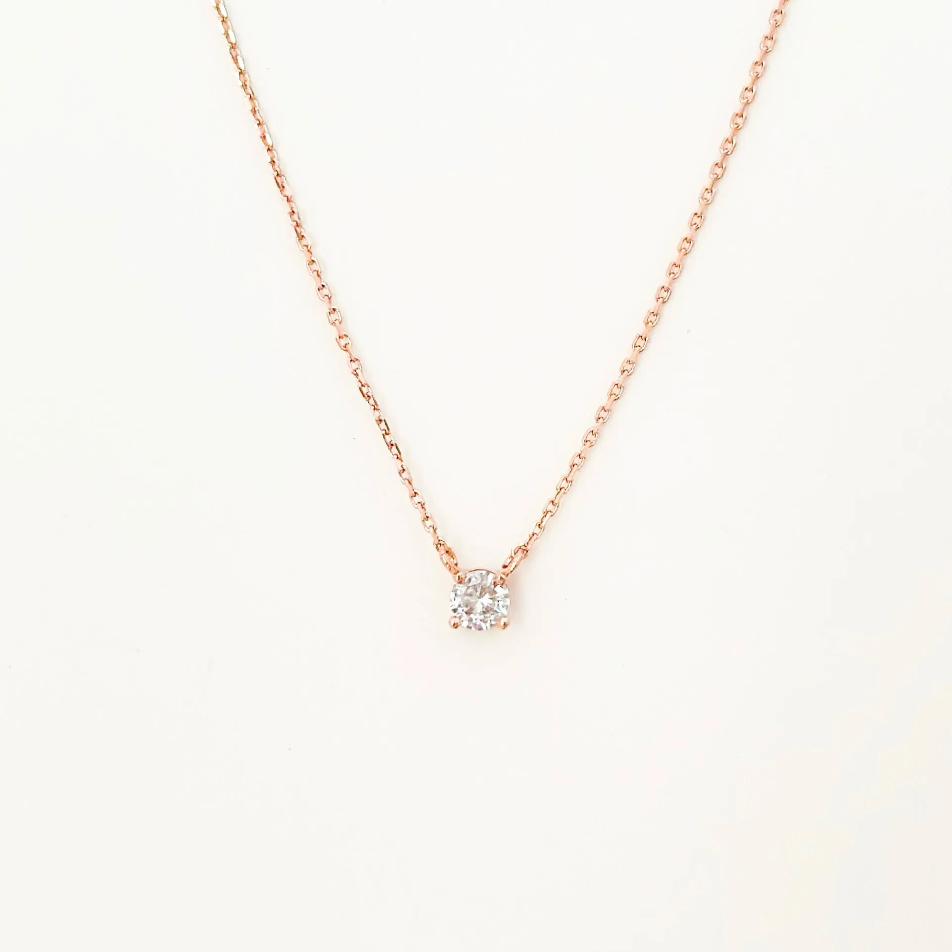 Rose Gold My Tiny Diamond Necklace