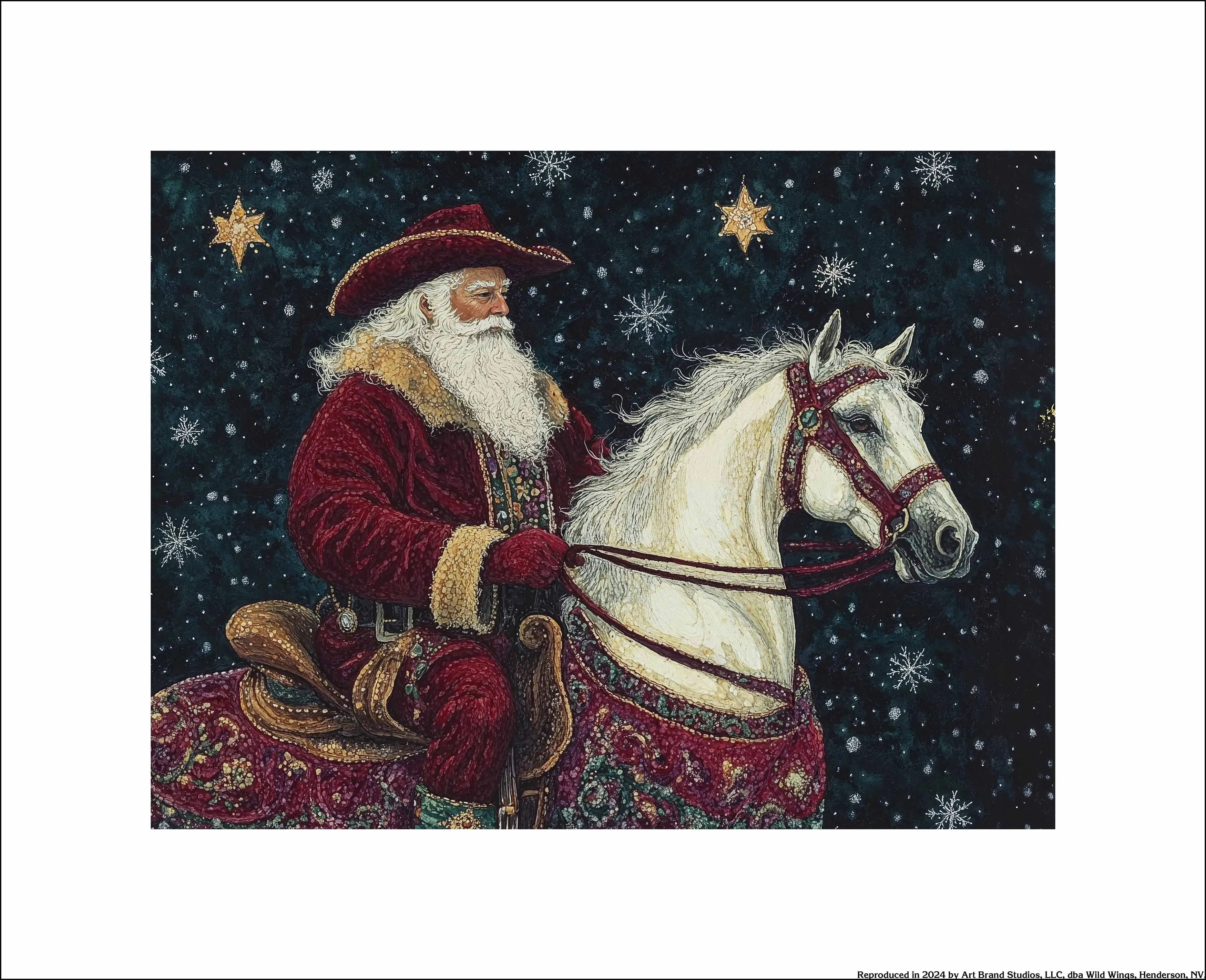 Saddle Up, St. Nick - Art Prints