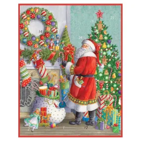 Santa at the Mantel Christmas Advent Calendar | Picture Advent Calendar 41x32cm