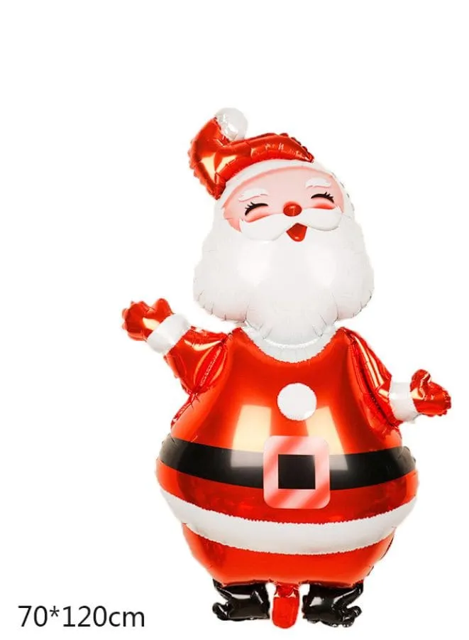 Santa Claus Christmas Foil Balloon Party Supplies – Festive Holiday Decorations for Christmas Parties