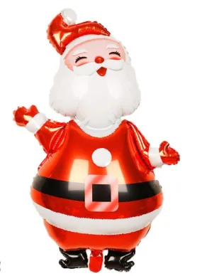 Santa Claus Christmas Foil Balloon Party Supplies – Festive Holiday Decorations for Christmas Parties