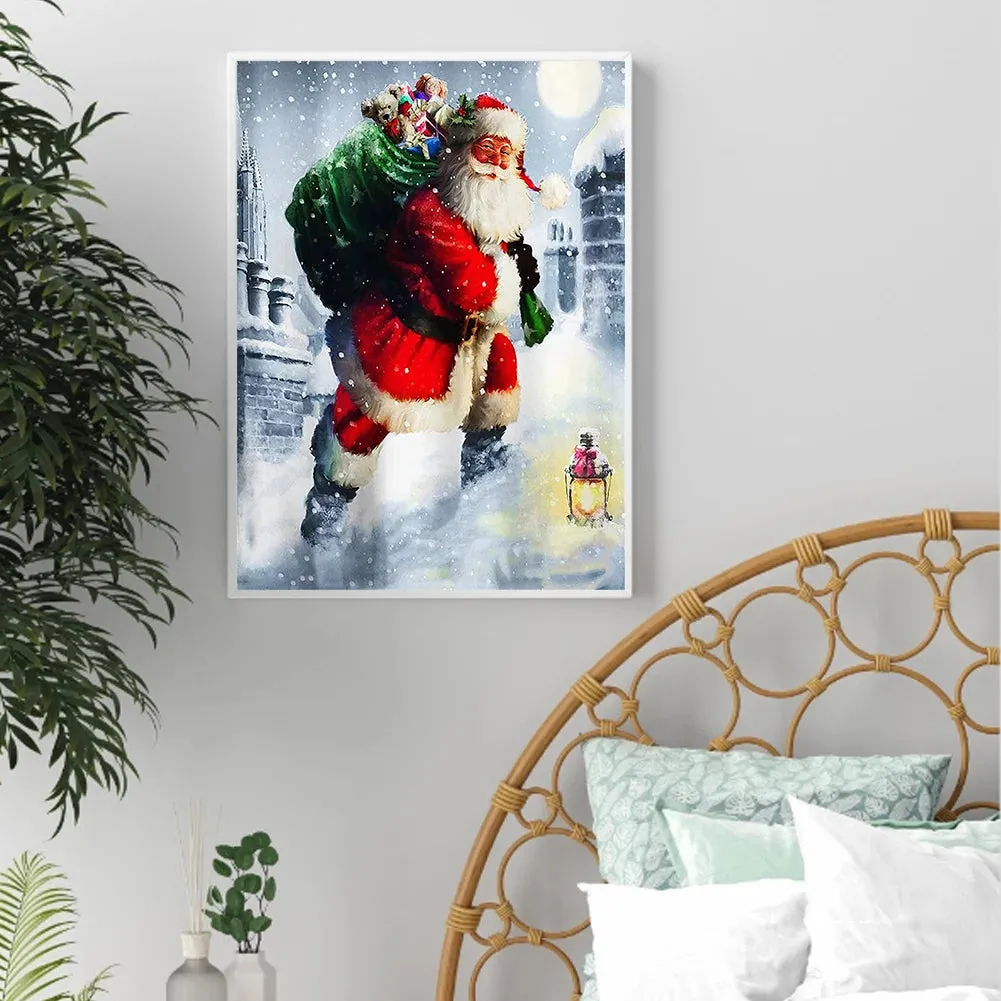 Santa Claus-Full Round Diamond Painting 30*40CM