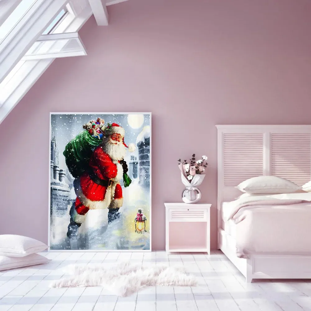 Santa Claus-Full Round Diamond Painting 30*40CM