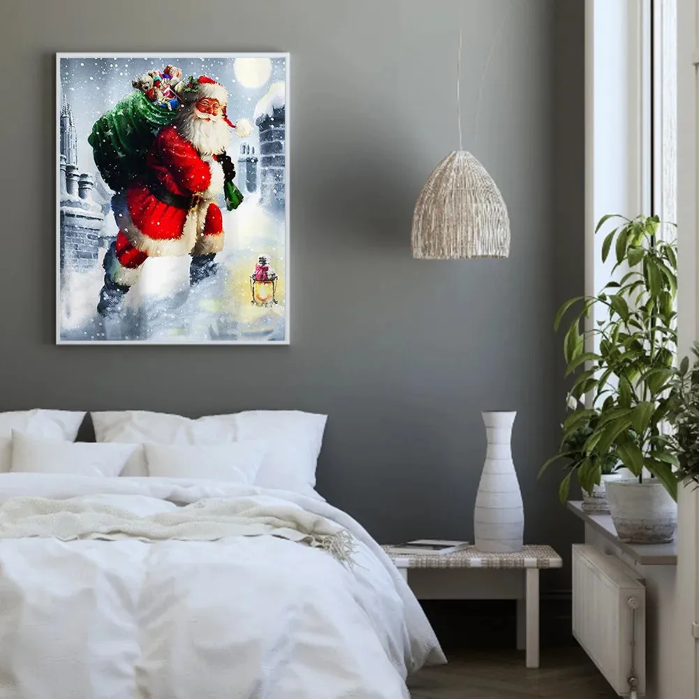 Santa Claus-Full Round Diamond Painting 30*40CM