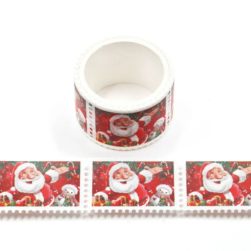 Santa claus Washi tape-craft supplies- scrapbooking-christmas-christmas stamp-card making-planner stickers-bullet journal-bujo-Love My Tapes