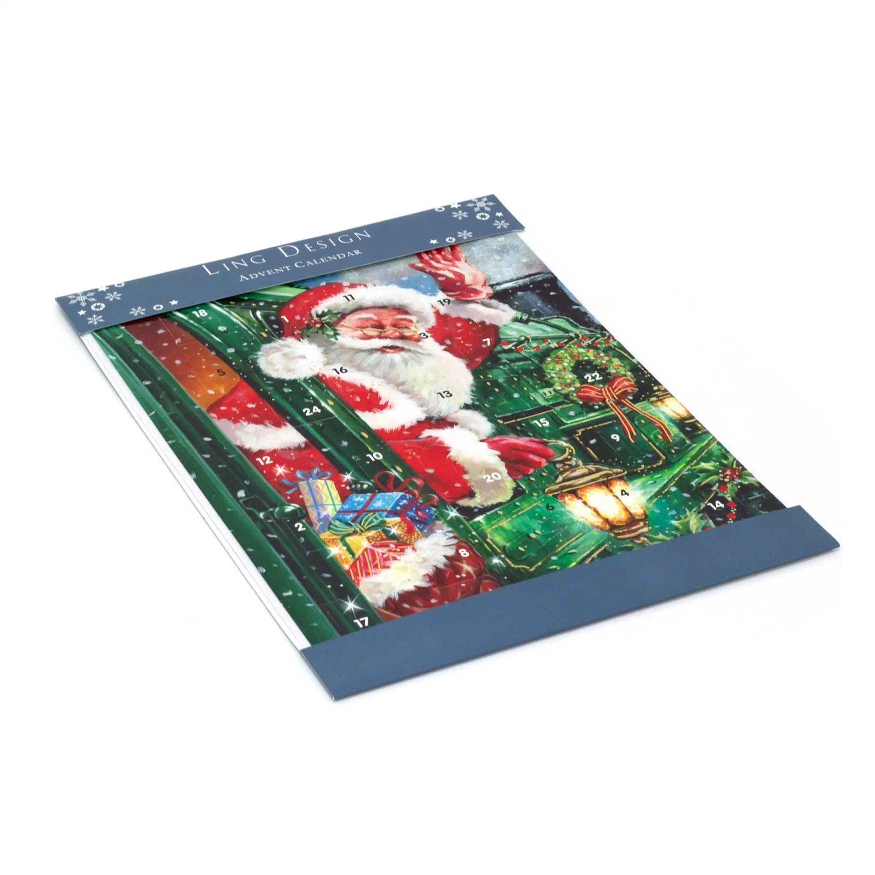 Santa Express Christmas Advent Calendar | Santa Train Advent Calendar - 34x25cm