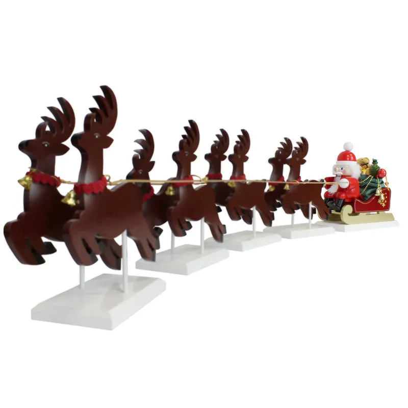 Santa on his Sled with reindeer