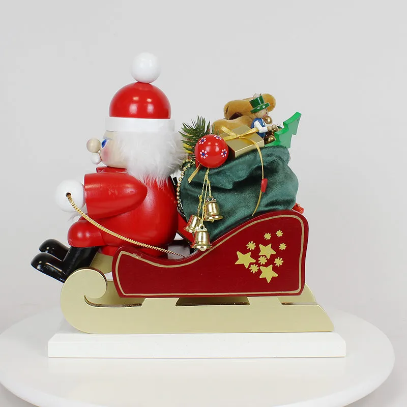 Santa on his Sled with reindeer