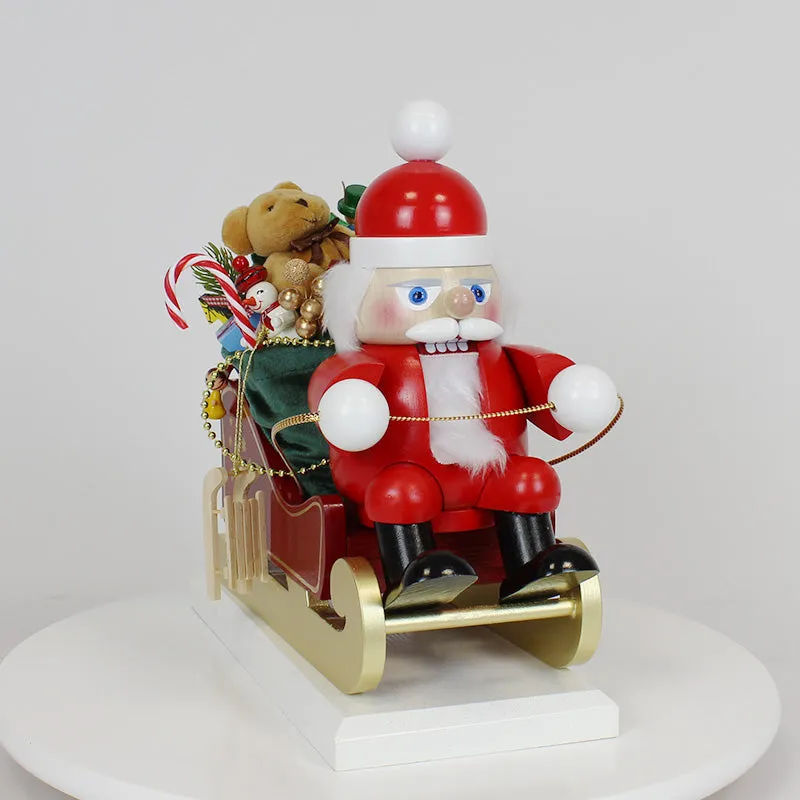 Santa on his Sled with reindeer