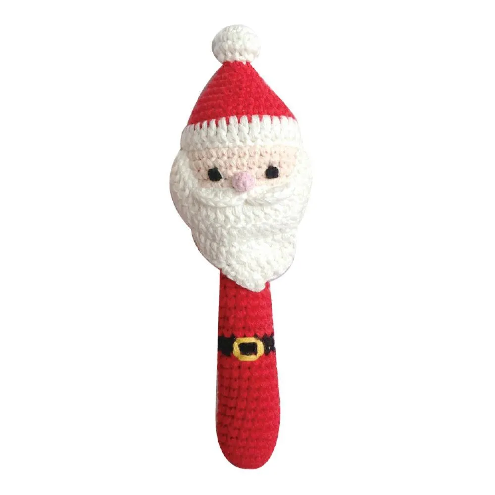 Santa Stick Baby Rattle