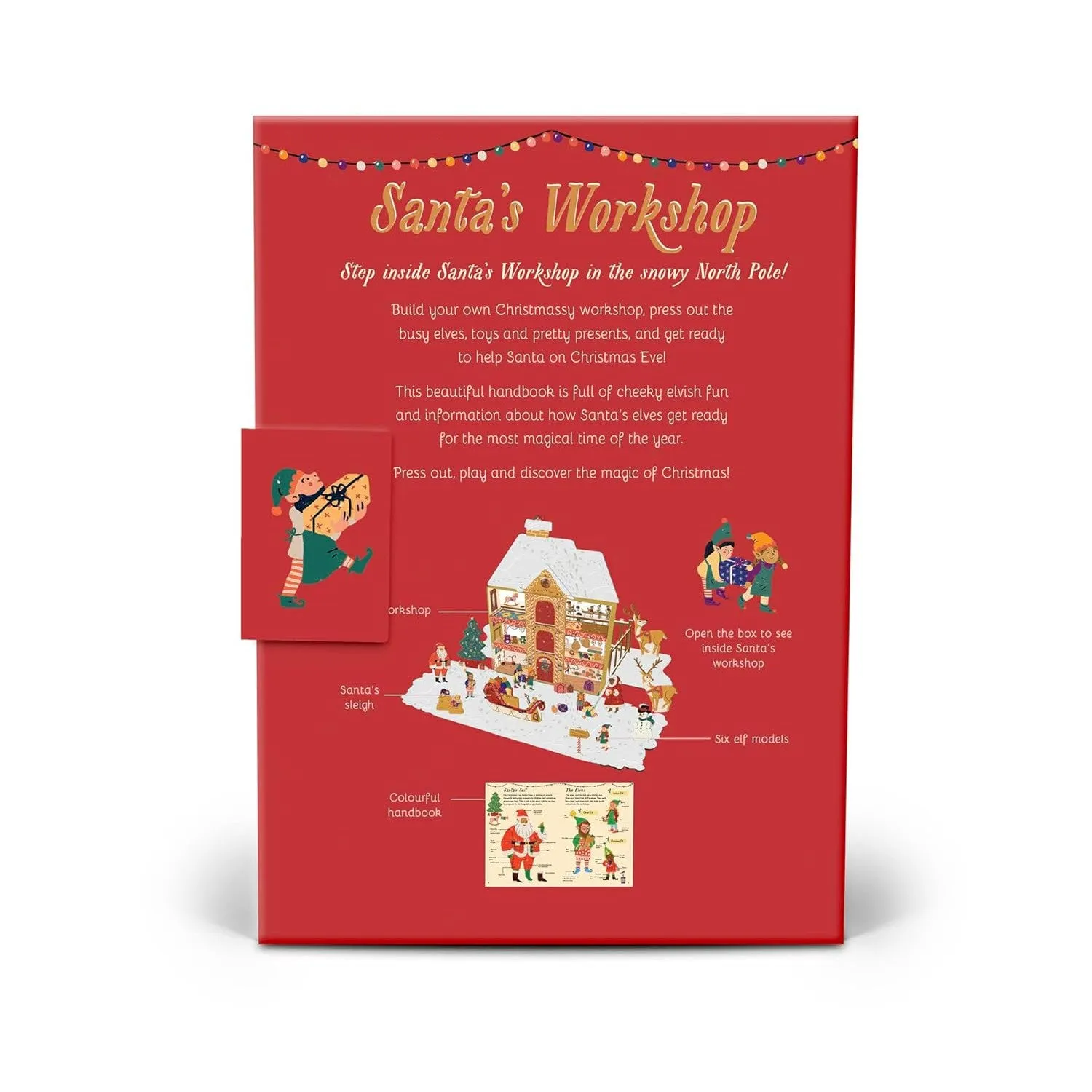 Santa's Workshop pop-out-and-play set - Fiona Munro