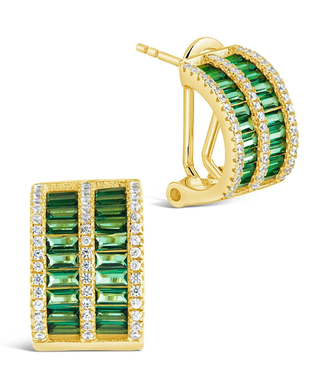 Serena CZ Hoop Earrings