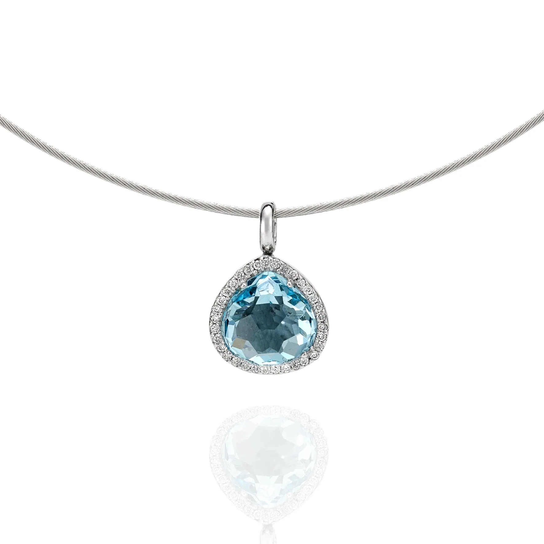 Topaz & Diamond Pendant