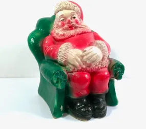 Vintage Rossi Chalkware Santa Bank